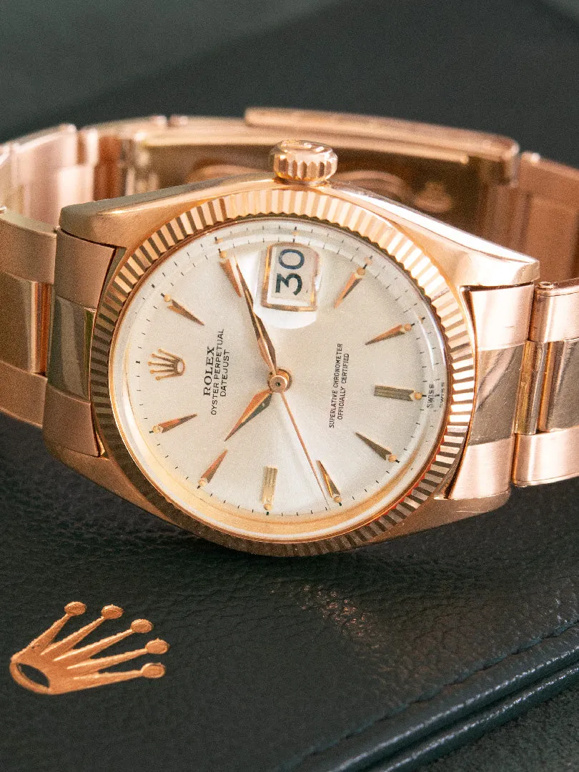 1960 Rolex Datejust (Ref. 1601) 18K Rose Gold