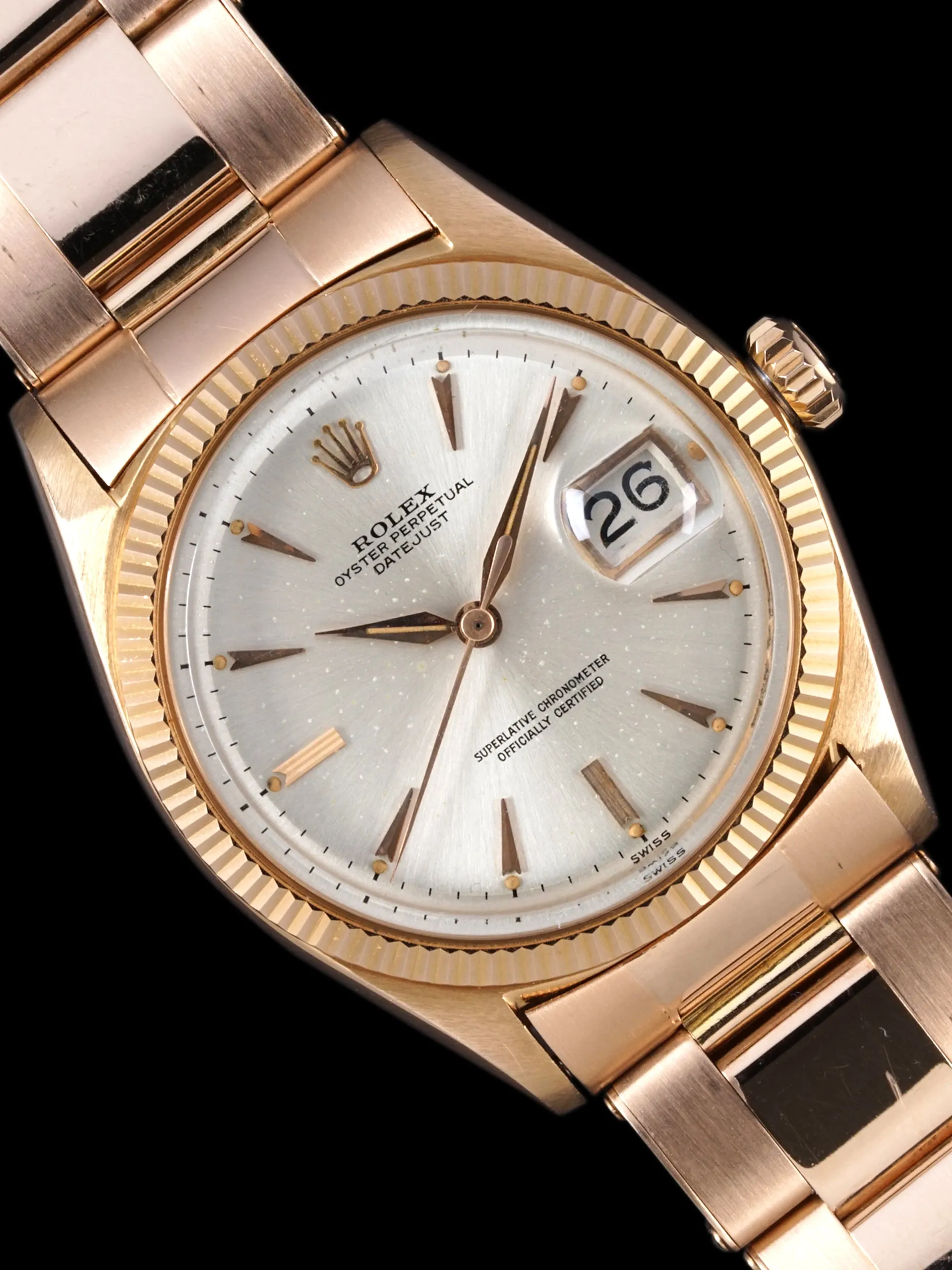1960 Rolex Datejust (Ref. 1601) 18K Rose Gold
