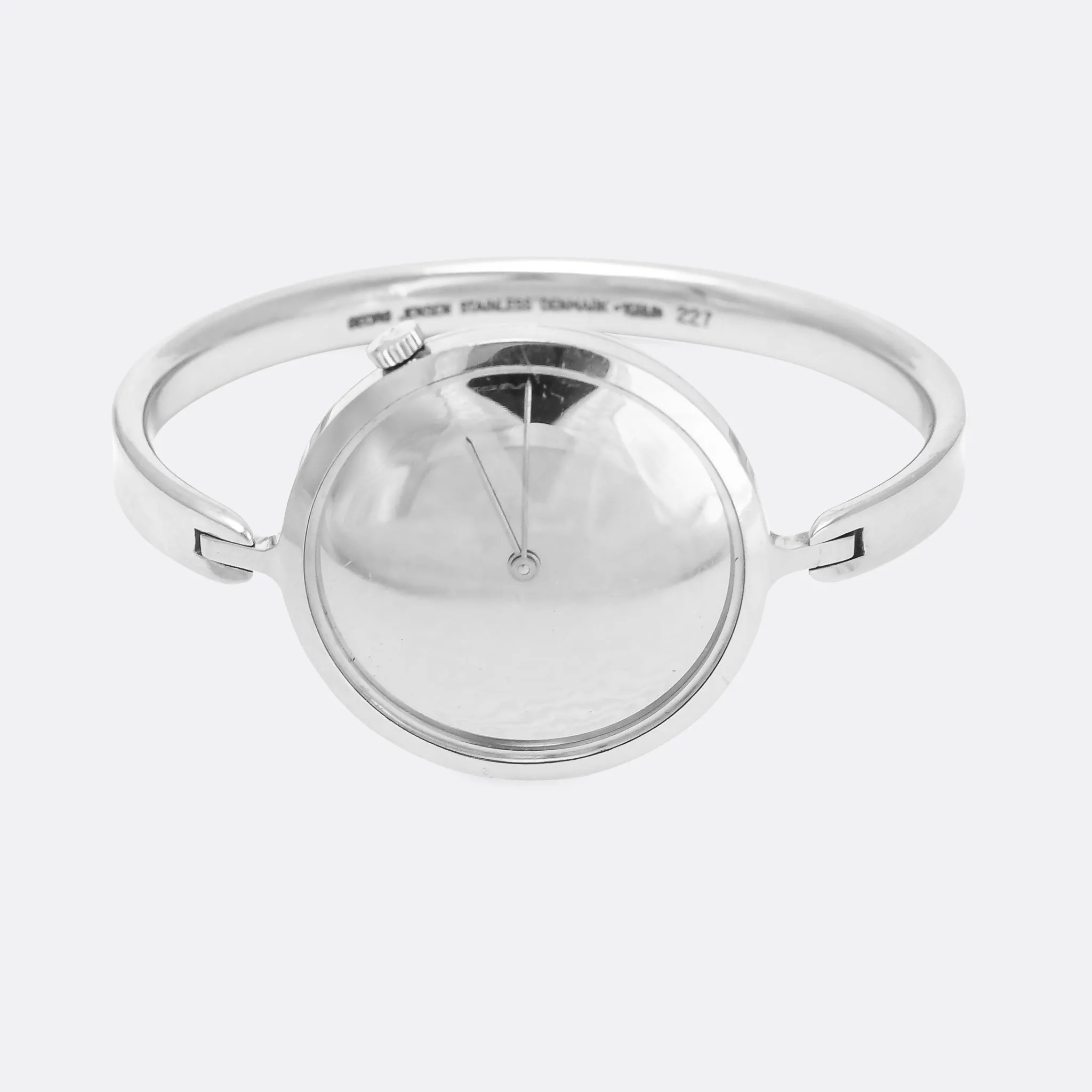 1970s Minimalist Chopard Jensen Stainless Steel Torun Wristwatch