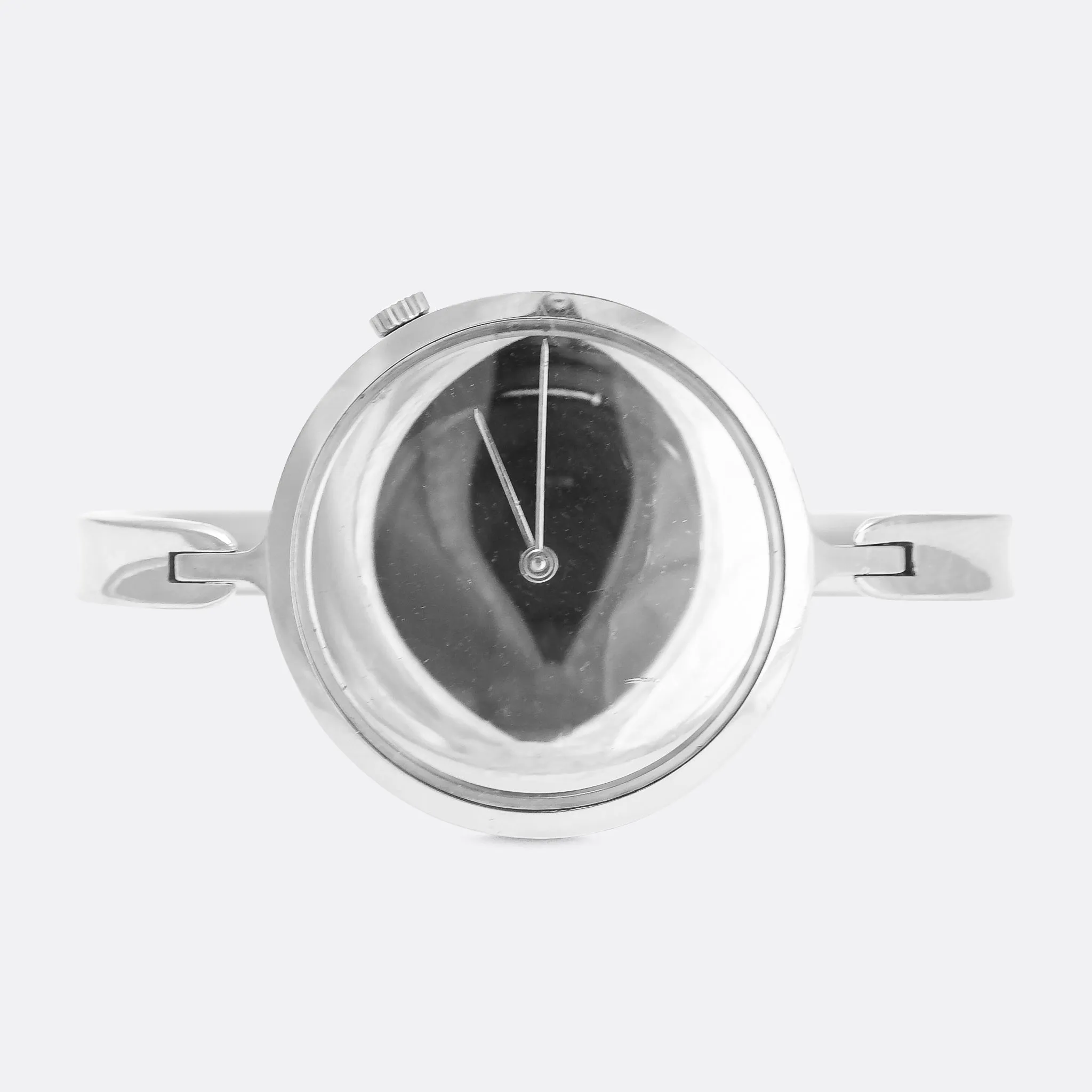 1970s Minimalist Chopard Jensen Stainless Steel Torun Wristwatch