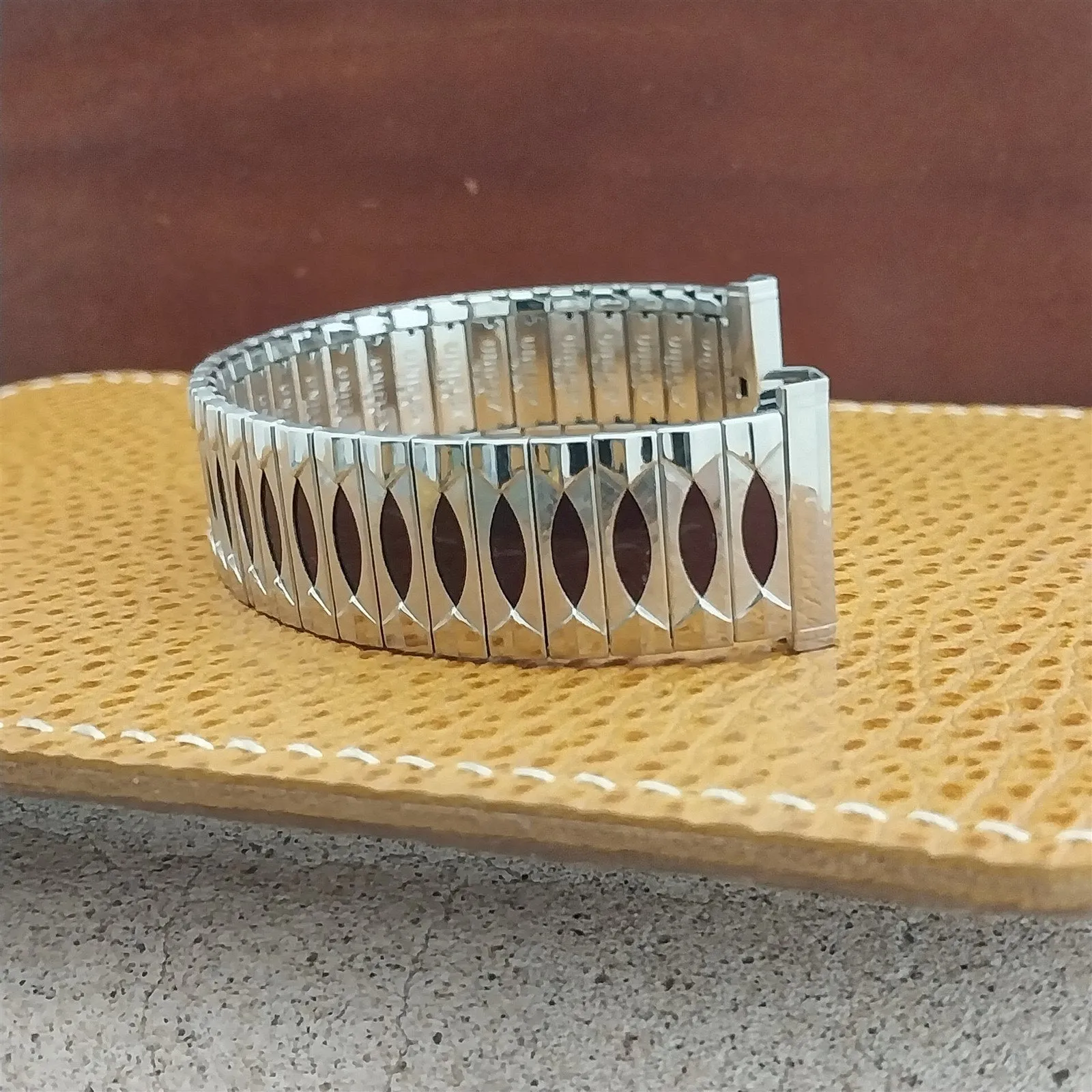 19mm 18mm 16mm 1960s UniFlex Stainless Steel Stretch Unused Vintage Watch Band