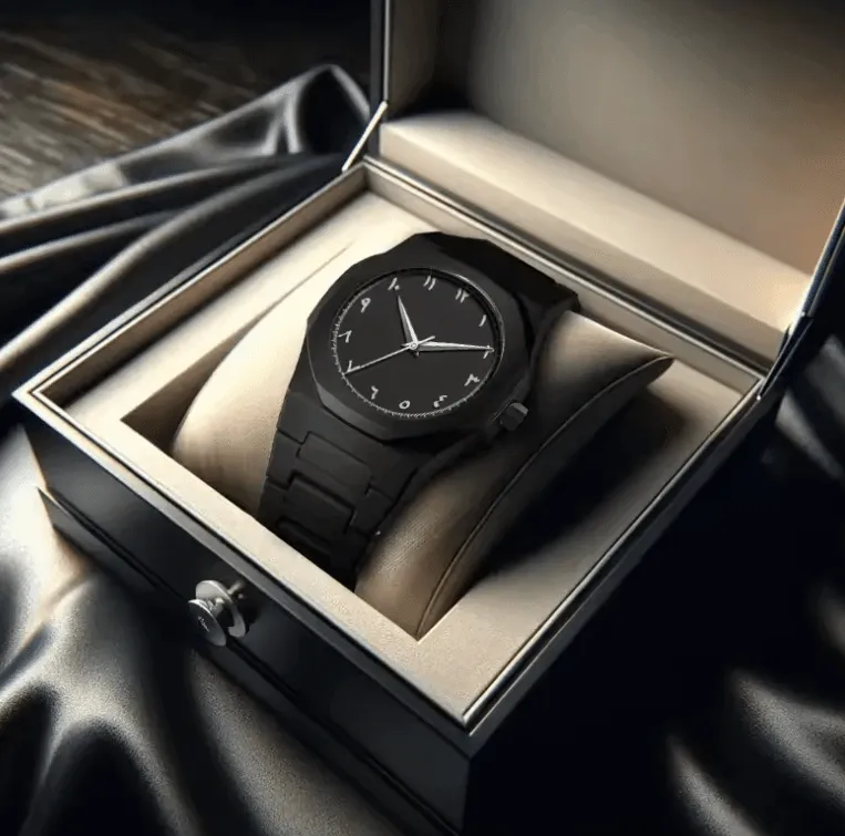 2025 AAA Luxury Men’s Watch – Black & White Classic Anime Line Style, Top Brand, High-Quality Waterproof Quartz Watch