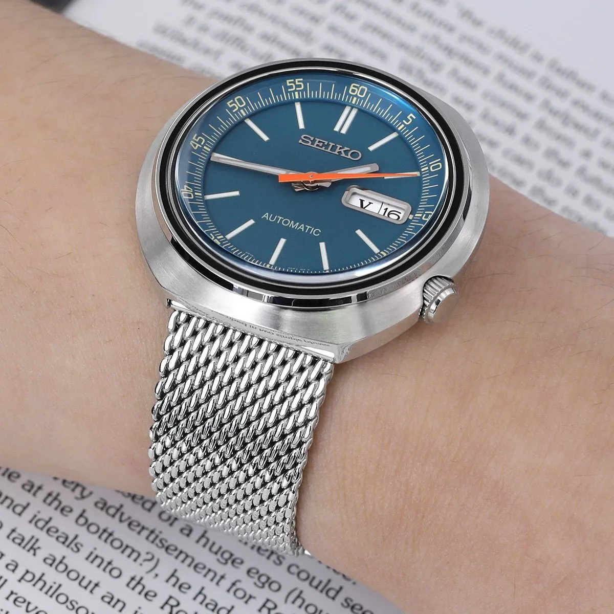 20mm, 22mm Tapered Milanese Wire Mesh Band, Polished