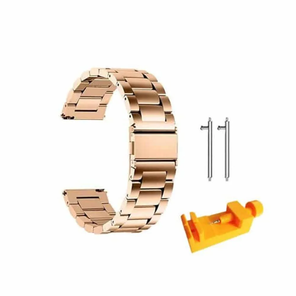 20mm watch 3 links stainless -steel strap - Silver