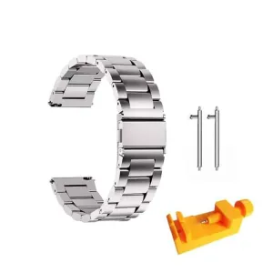 20mm watch 3 links stainless -steel strap - Silver