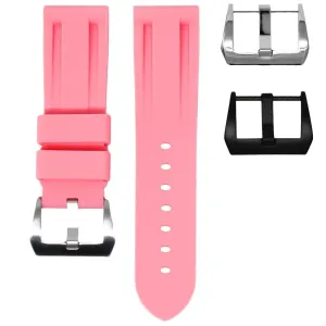 24MM LUG WIDTH STRAP - FLAMINGO PINK RUBBER