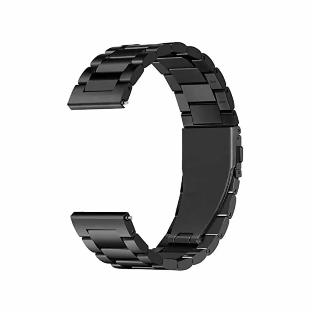 24mm watch 3 links stainless-steel strap - Gold