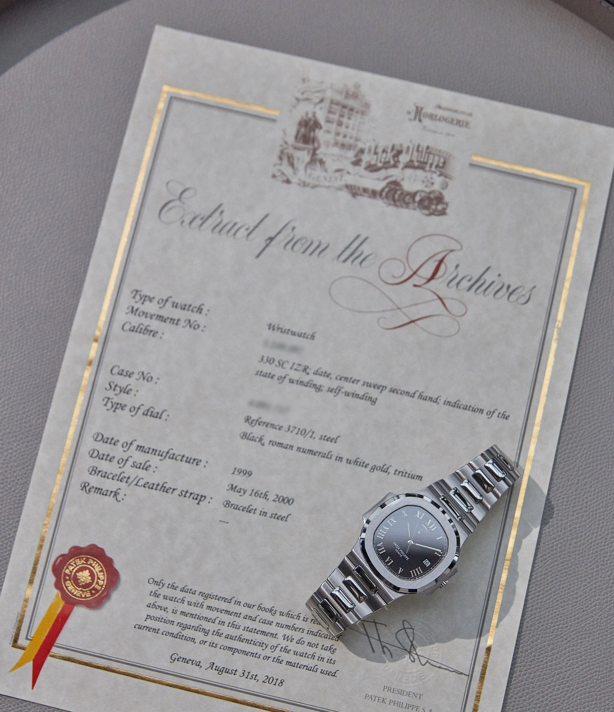 3710/1A Nautilus | "Jumbo" Case | Steel