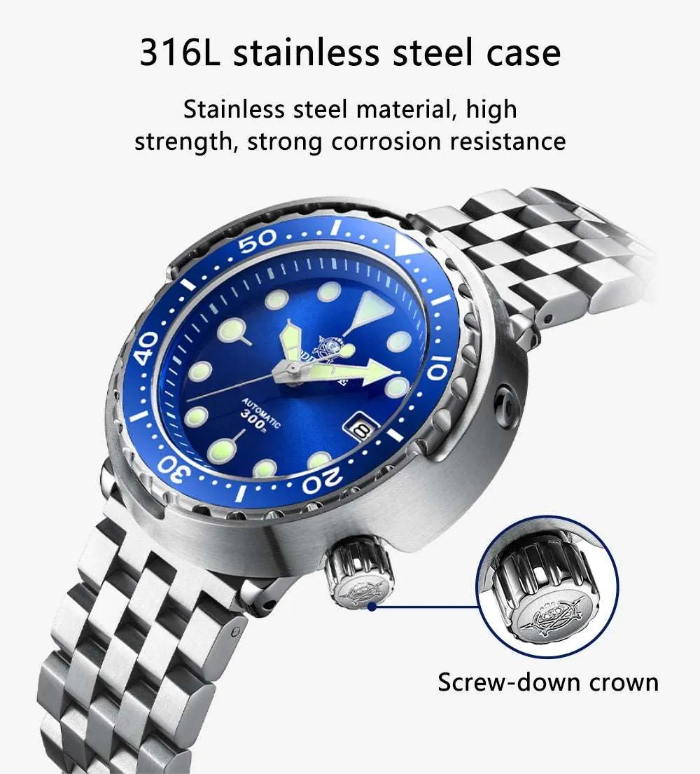 Addiesdive Tuna MY-H5 300M Automatic NH35 Diver Homage Watches