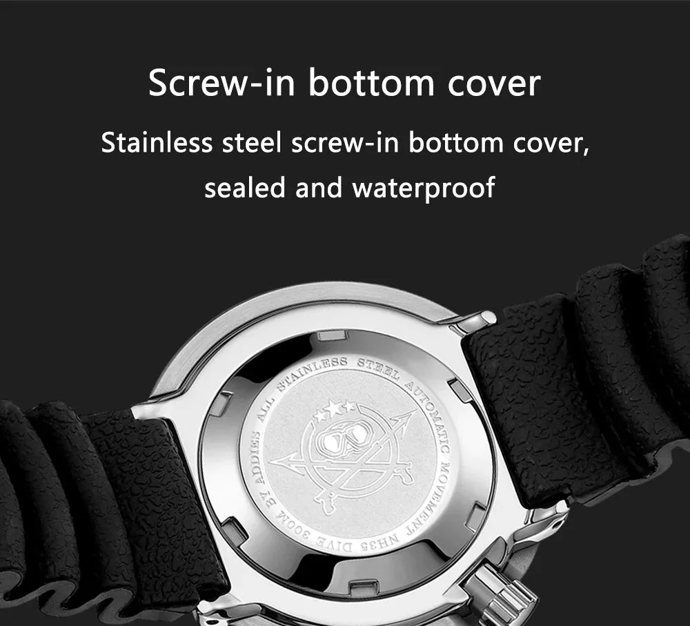 Addiesdive Tuna MY-H5 300M Automatic NH35 Diver Homage Watches