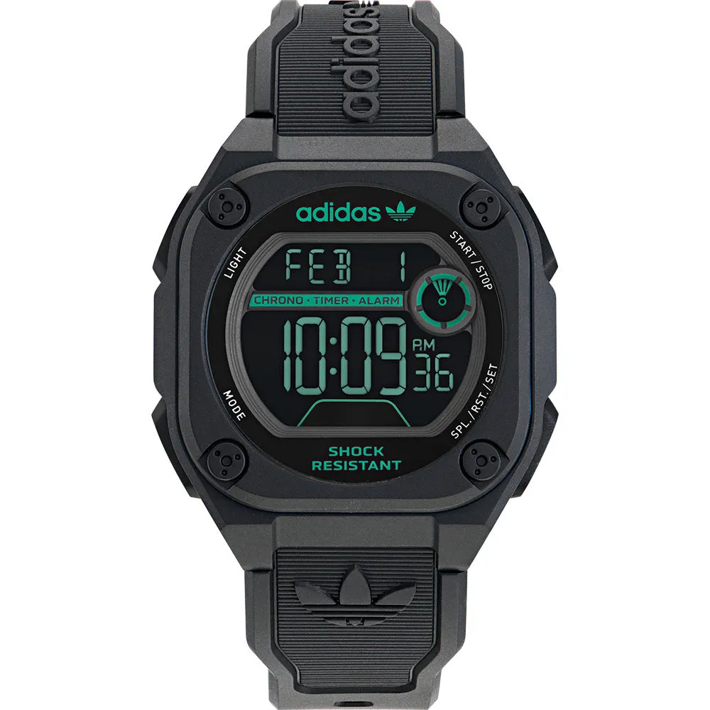 Adidas AOST23569 City Tech Two Black Tone Mens Watch