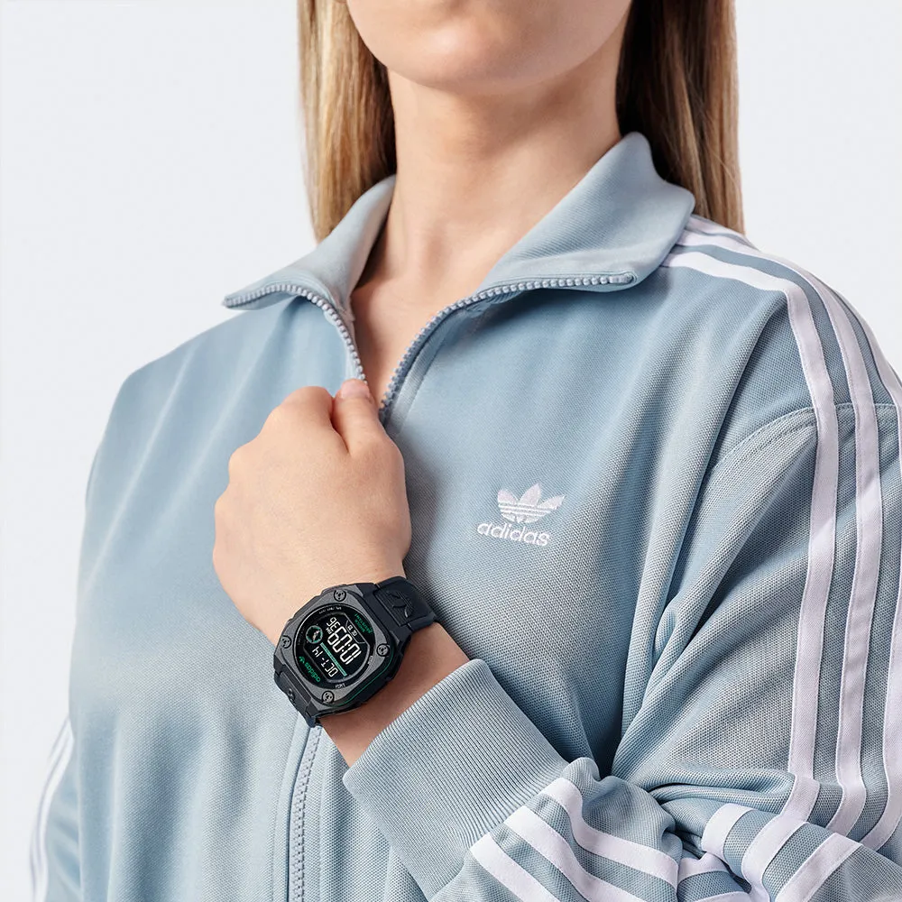 Adidas AOST23569 City Tech Two Black Tone Mens Watch