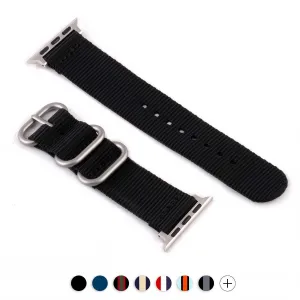 Apple Watch - Bracelet-montre Nylon / tissu (uni, rayures, motif)