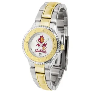 Arizona State Sun Devils Ladies Competitor Two-Tone Band Watch