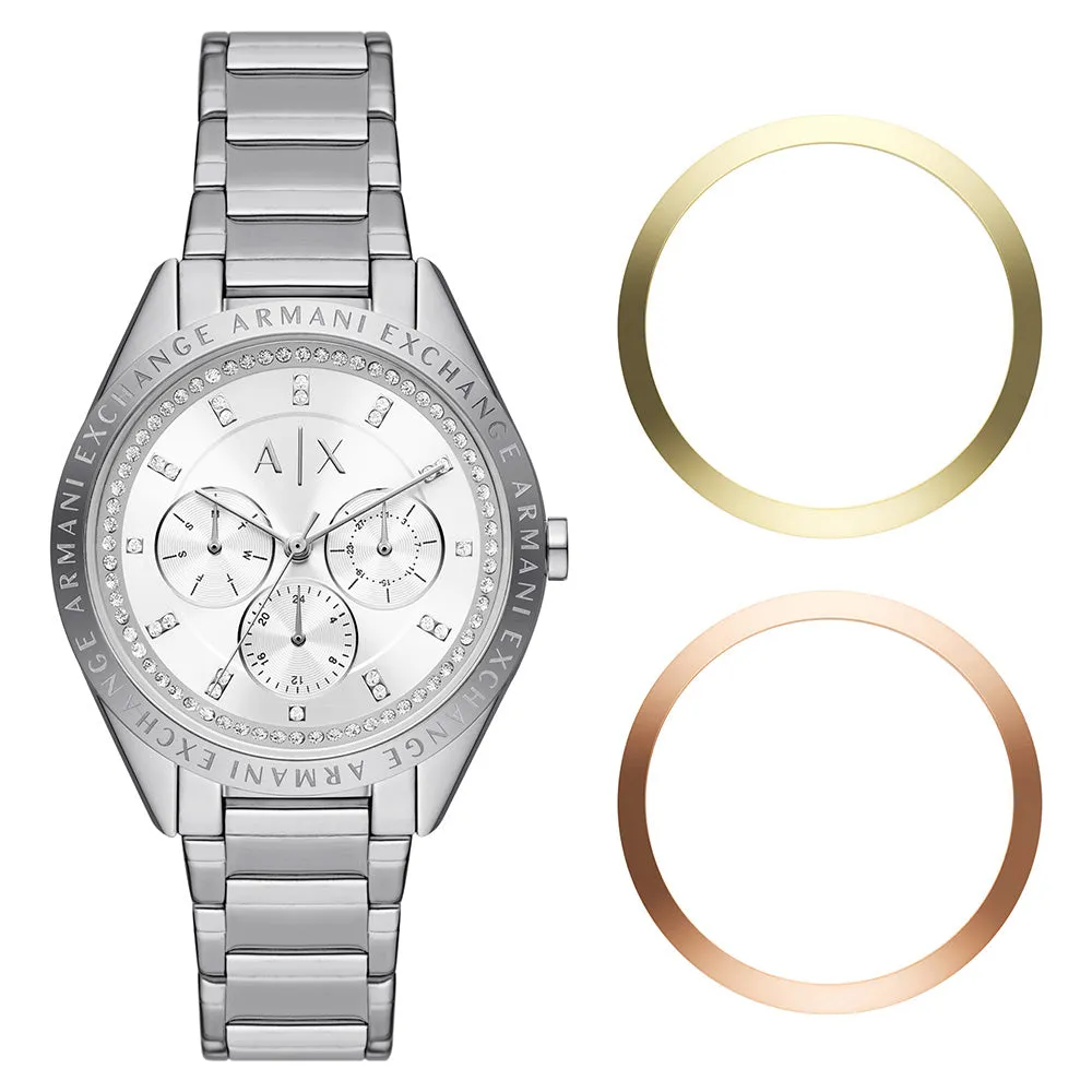 Armani Exchange AX7142SET Lady Giacomo with Interchangeable Bezels