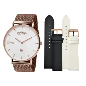 Arvo Awristacrat Watch Rose Gift Set by Arvo