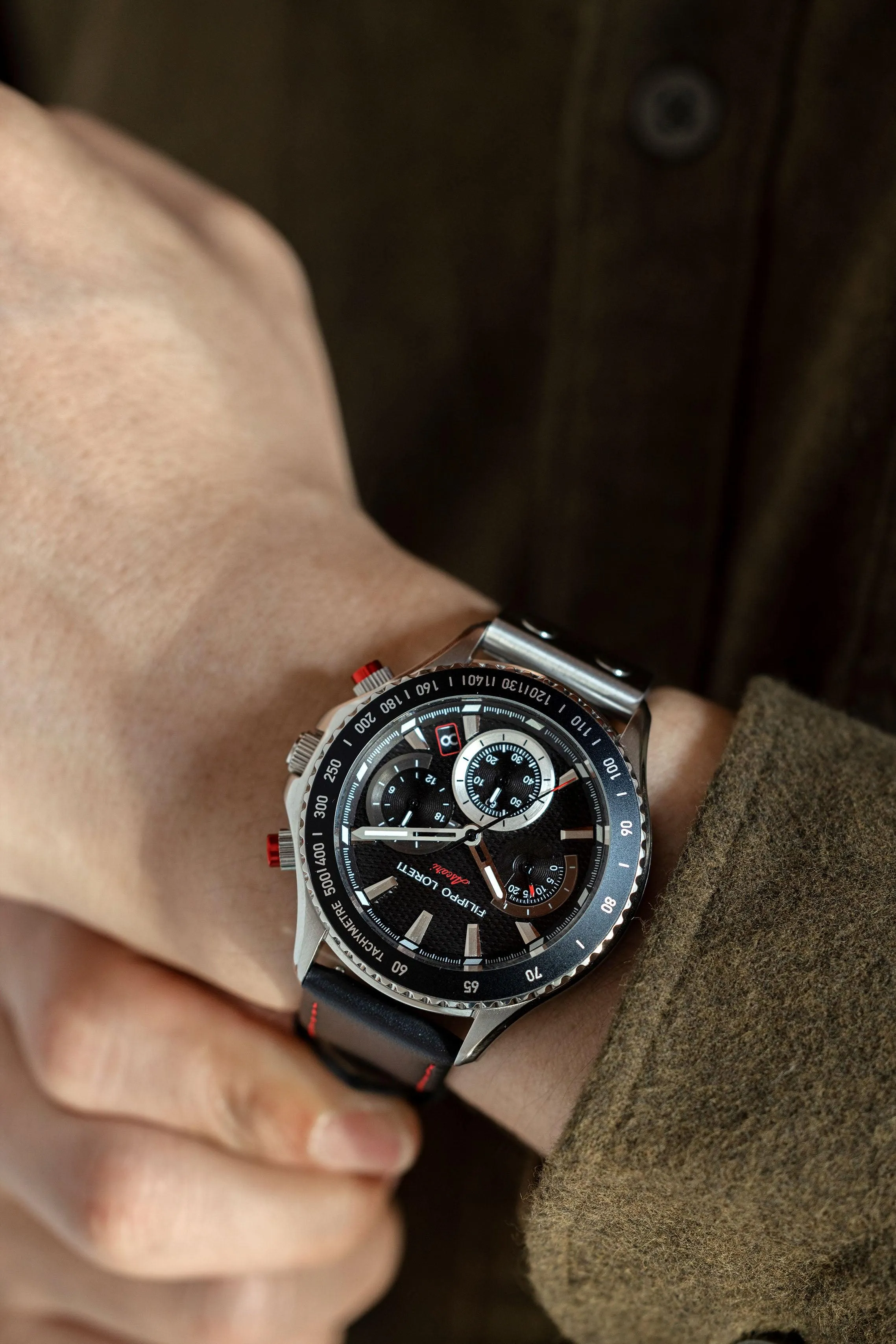 Ascari Sport Steel Black Leather