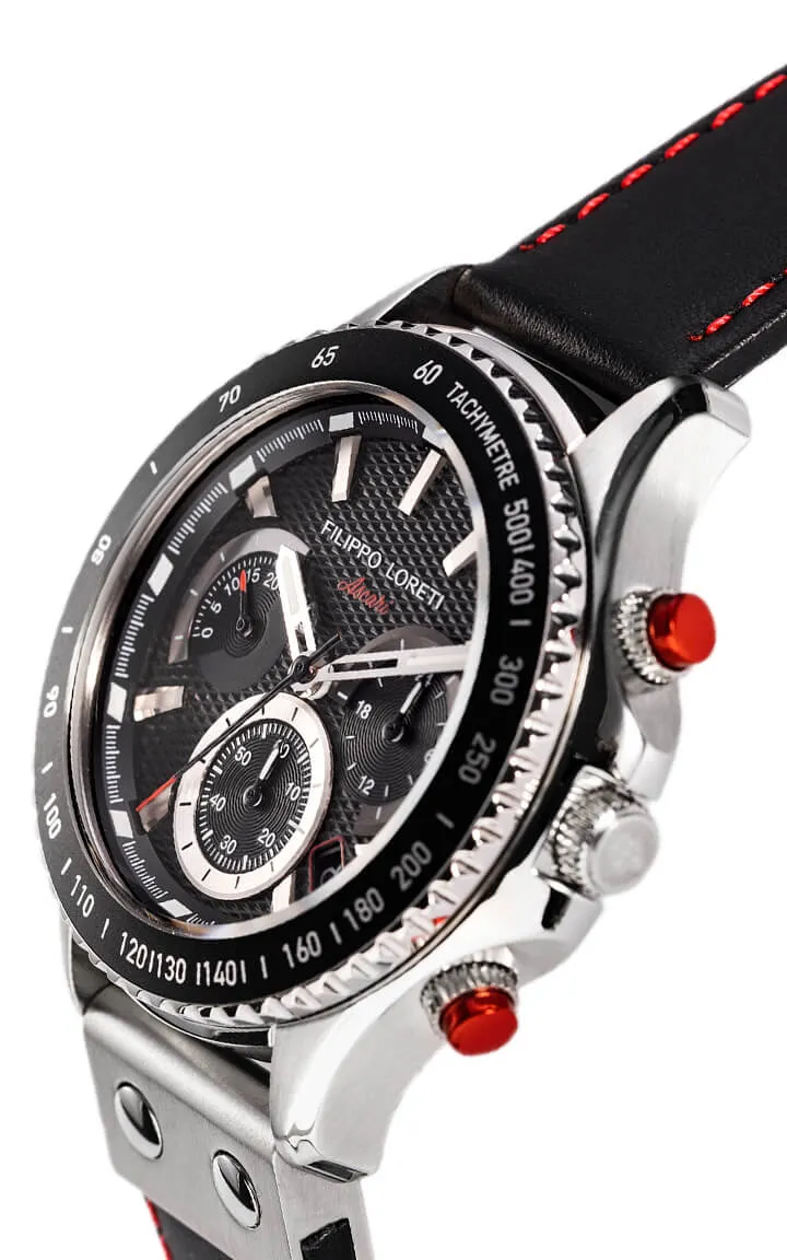 Ascari Sport Steel Black Leather
