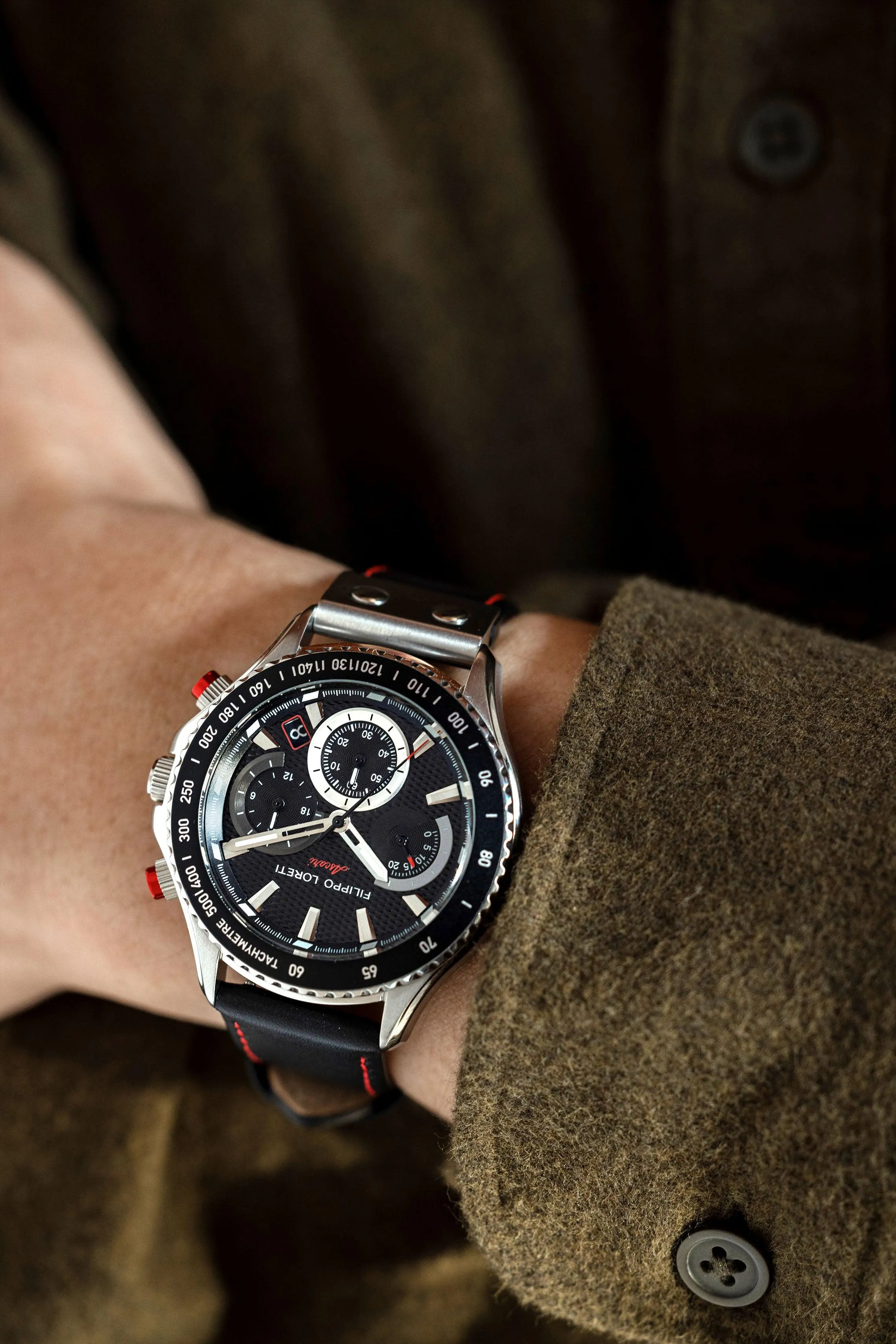 Ascari Sport Steel Black Leather