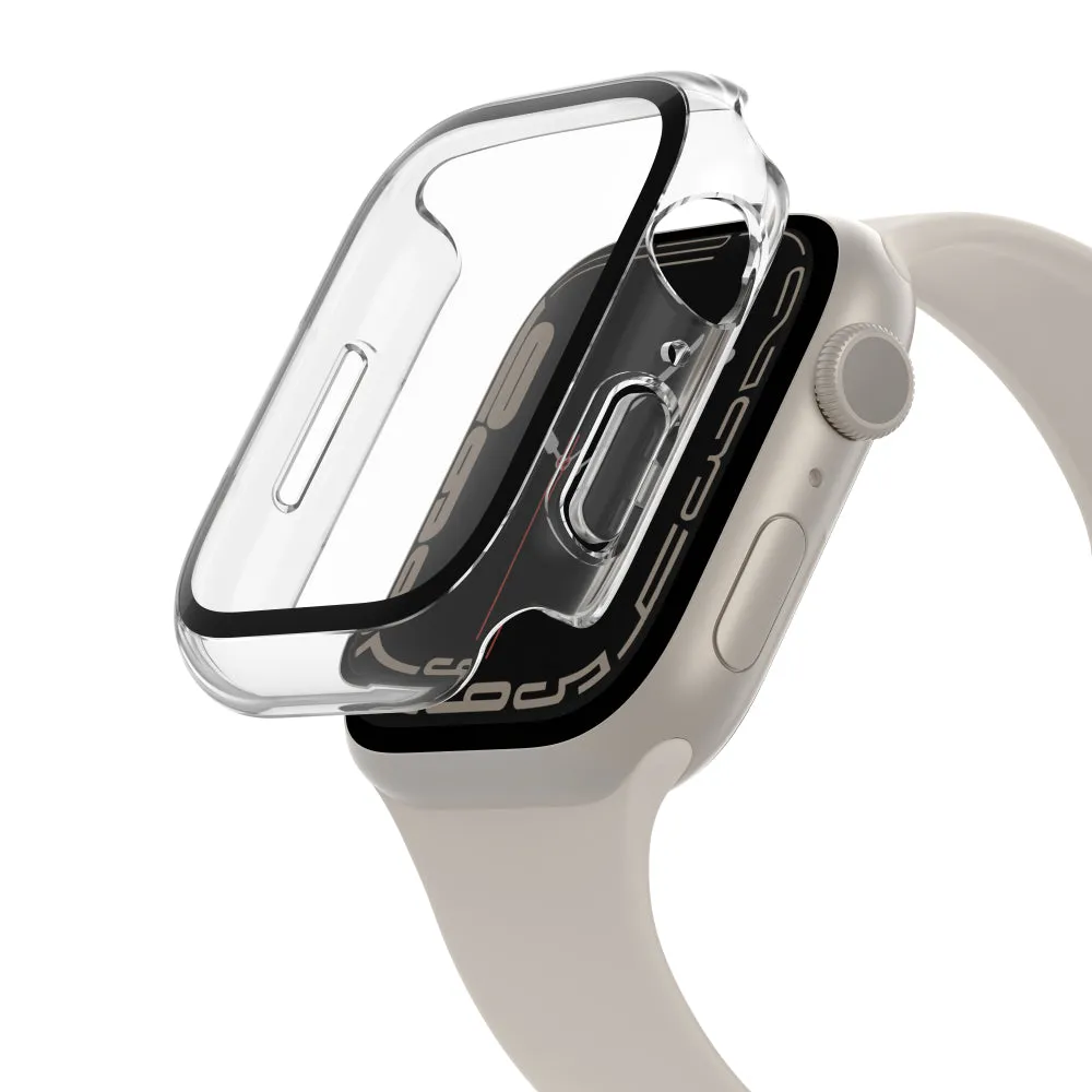 BELKIN TemperedCurve 2-in-1 Built-in Screen Protector   Bumper - Apple Watch 45mm - Clear