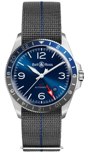 Bell & Ross Watch Vintage BR V2-93 GMT Blue