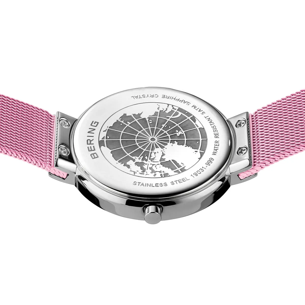 Bering Ladies Pink Classic Aurora Watch