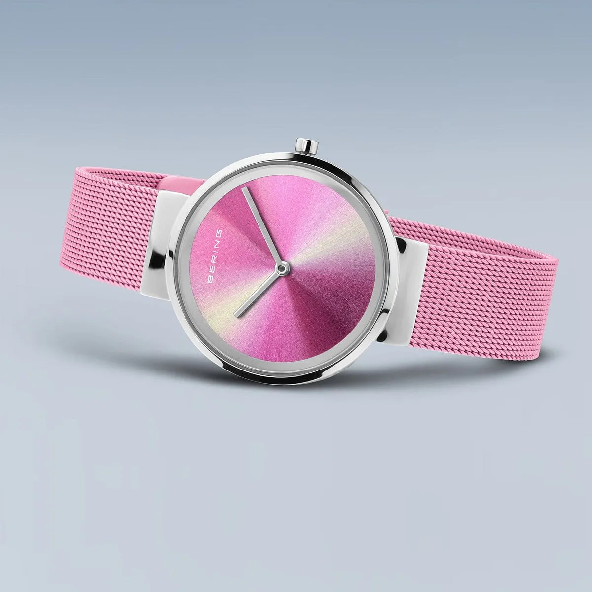 Bering Ladies Pink Classic Aurora Watch