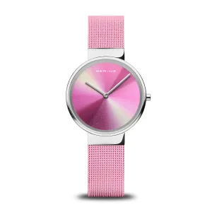 Bering Ladies Pink Classic Aurora Watch