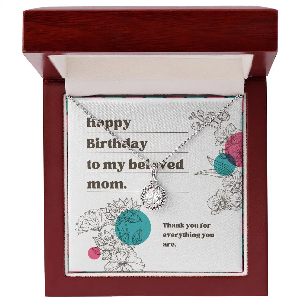 Birthday Gifts for Mom Jewelry Necklace Happy Birthday Mom