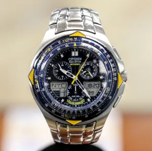 Blue Angels CITIZEN Eco-Drive SKYHAWK Chronograph Watch C650-T000959 - ALL Original