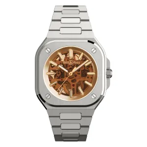 BR 05 SKELETON GOLDEN, Steel Bracelet