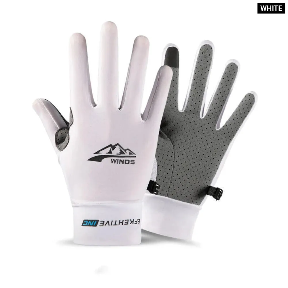 Breathable Touchscreen Cycling Gloves for Summer Outdoor Activities