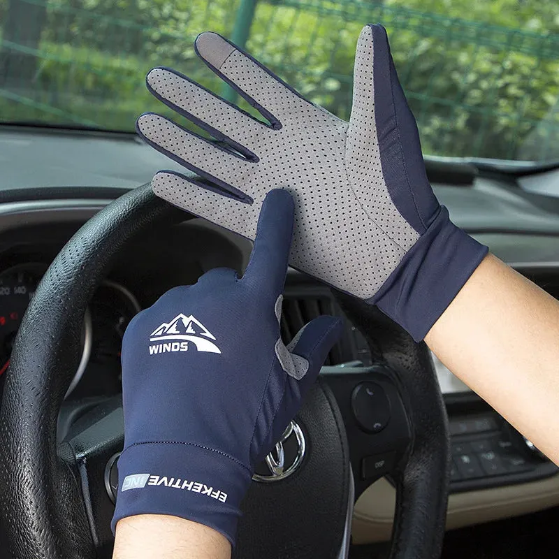 Breathable Touchscreen Cycling Gloves for Summer Outdoor Activities