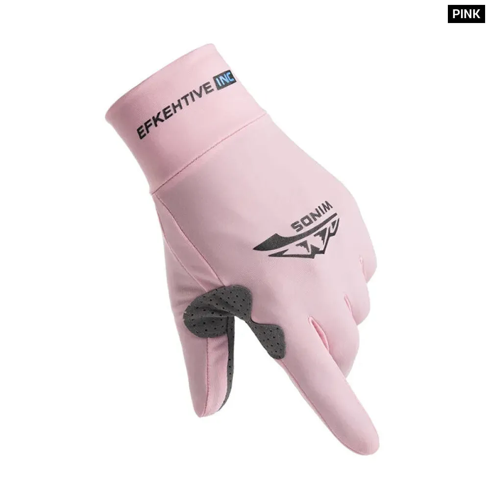 Breathable Touchscreen Cycling Gloves for Summer Outdoor Activities