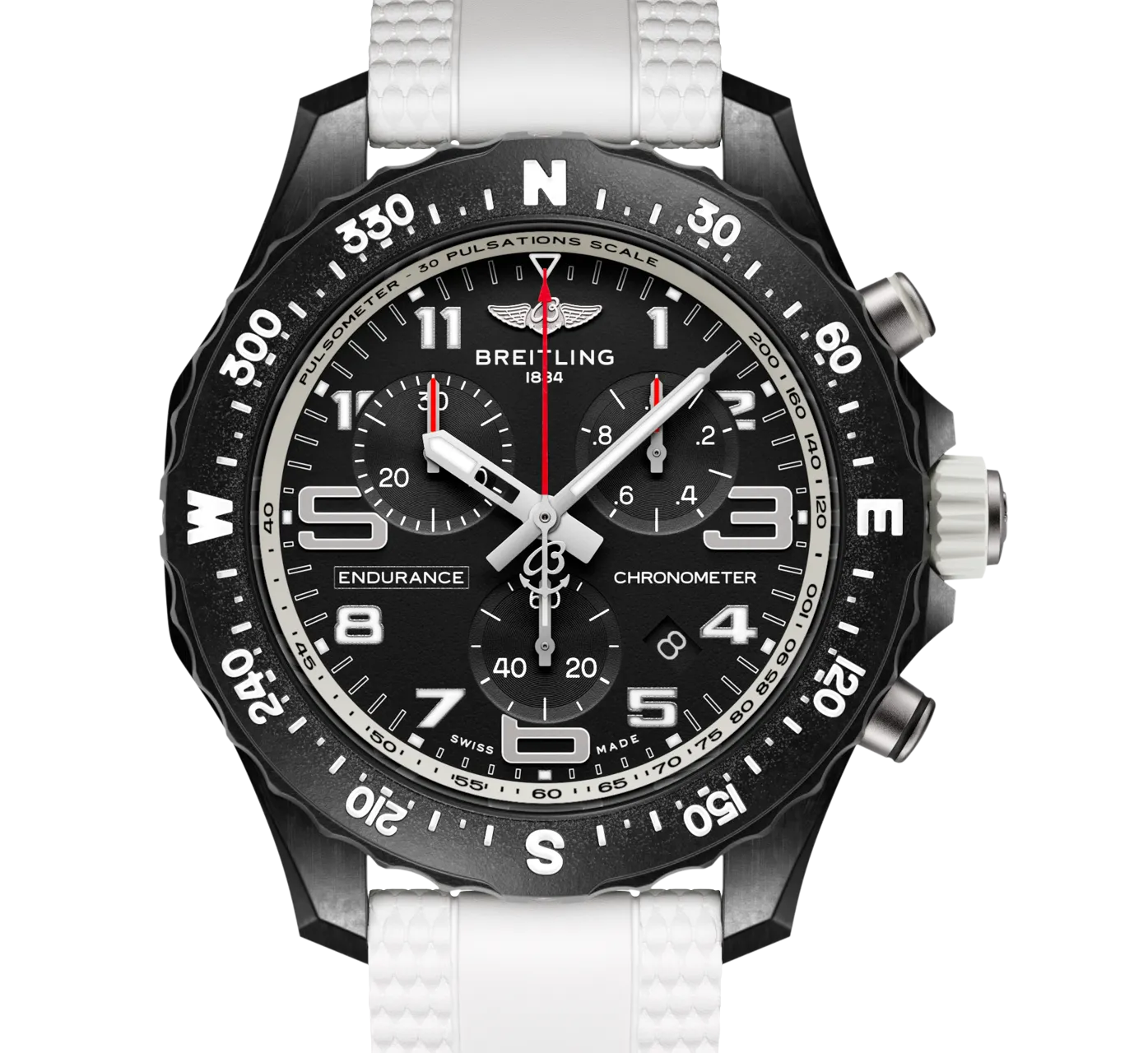 Breitling Endurance Pro 38 Watch with White Strap