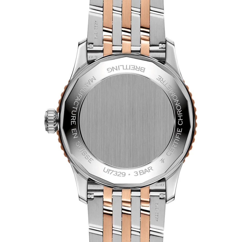 Breitling Navitimer 41mm Cream Dial 18ct Rose Gold and Steel Automatic Gents Watch U17329F41G1U1