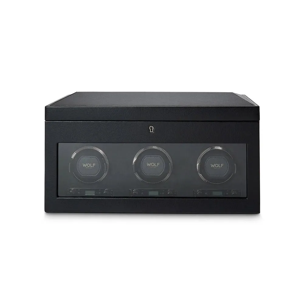 British Racing Triple Watch Winder with Storage
