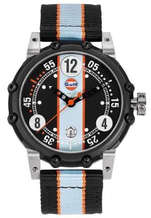 B.R.M. Watches BT6-46 Gulf Black Orange Hands Limited Edition