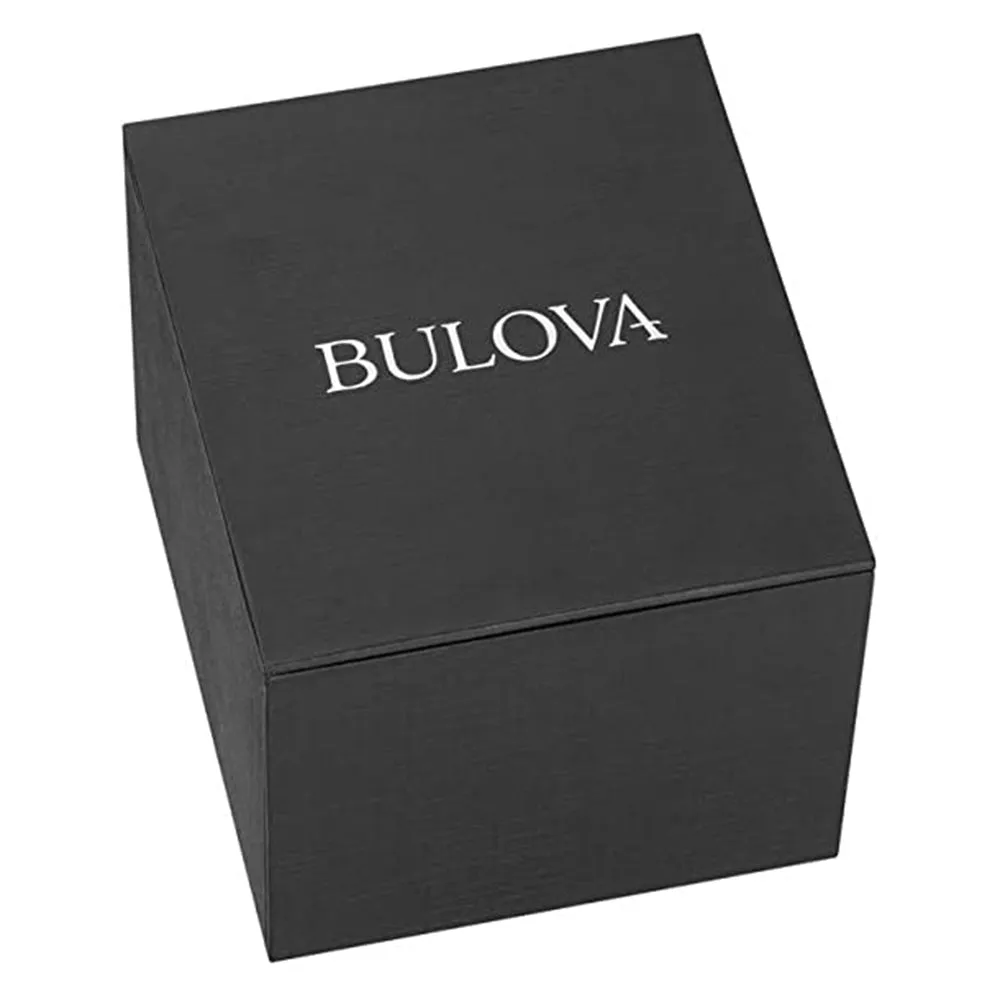 Bulova Mens Marine Star Quartz Classic Blue Dial Silver Stainless Steel Band Analog Watch - 96C125