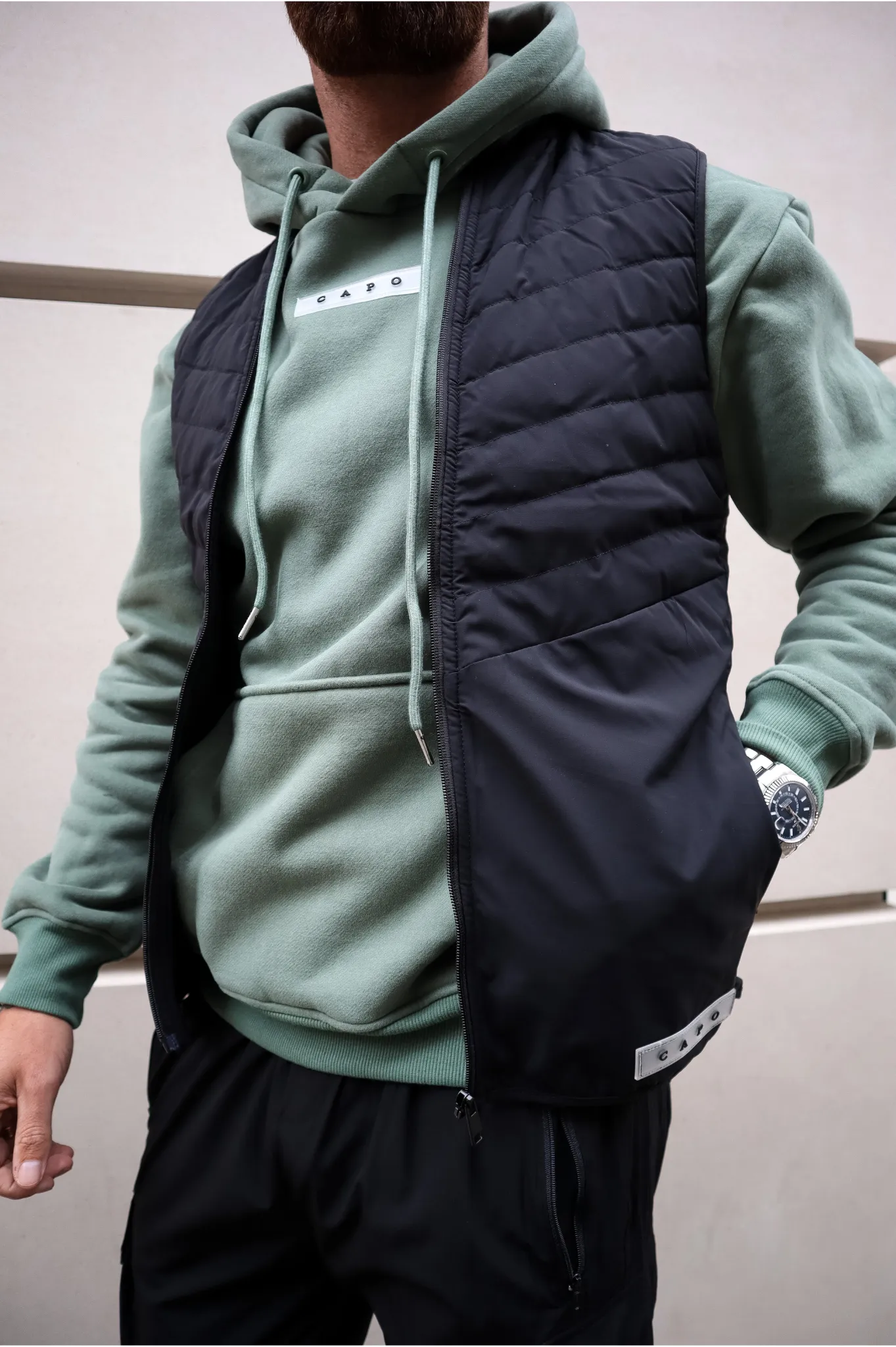 Capo HYBRID Gilet - Black
