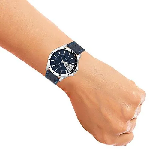 Carson Analogue Blue Dial Men'S Watch- Cr1535