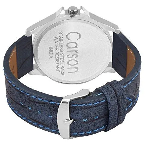 Carson Analogue Blue Dial Men'S Watch- Cr1535