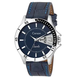 Carson Analogue Blue Dial Men'S Watch- Cr1535