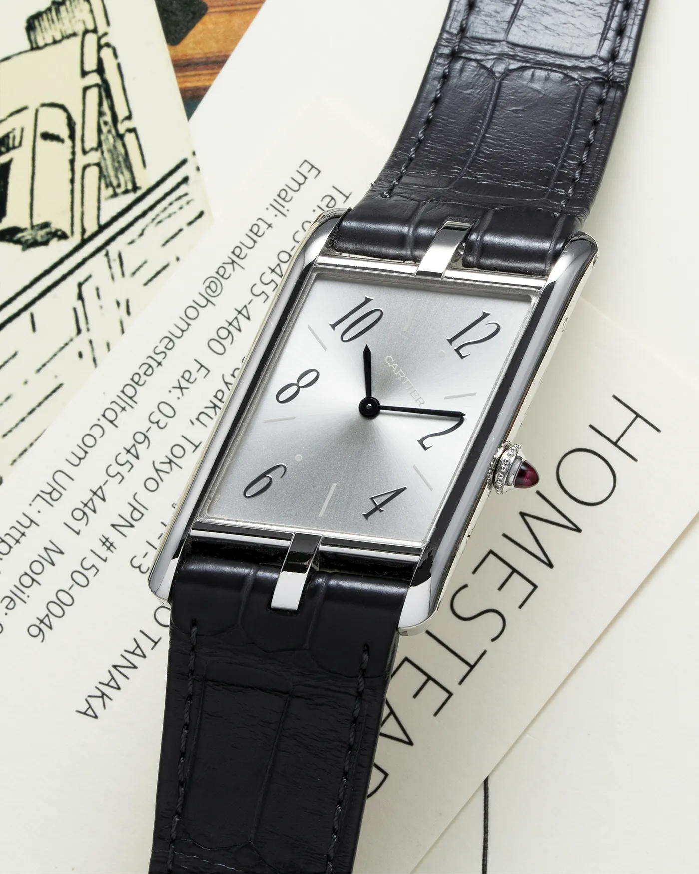 Cartier Prive Tank Asymmetric Platinum