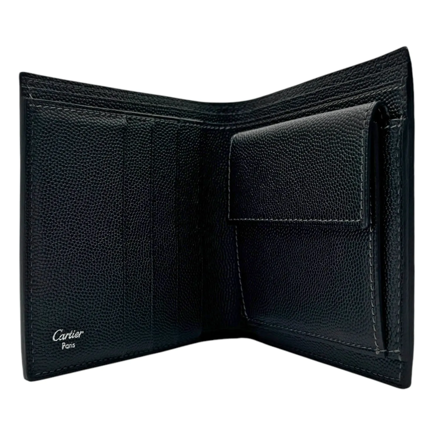 CARTIER Santos de Cartier Bifold Wallet - Black  NEW w/Out Tags