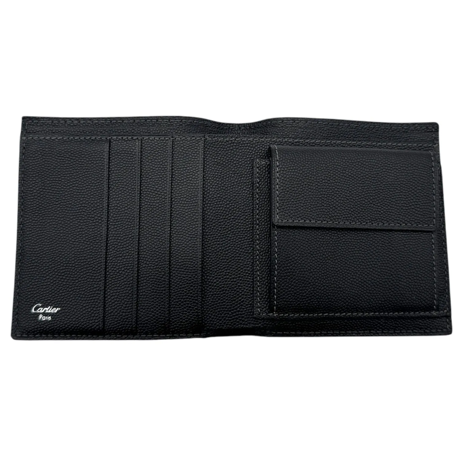 CARTIER Santos de Cartier Bifold Wallet - Black  NEW w/Out Tags