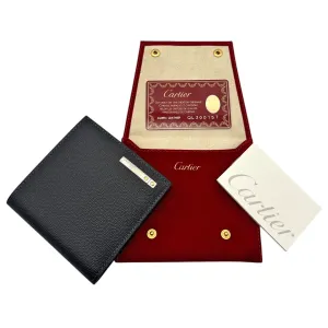 CARTIER Santos de Cartier Bifold Wallet - Black  NEW w/Out Tags