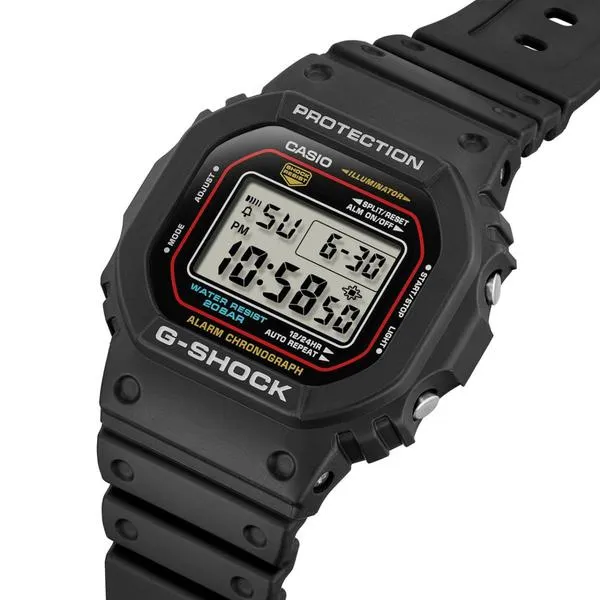 Casio G-Shock Digital Watch DW5600RL-1 Black - Red - Blue