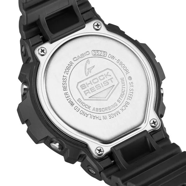Casio G-Shock Digital Watch DW6900RL-1 Black - Red - Blue