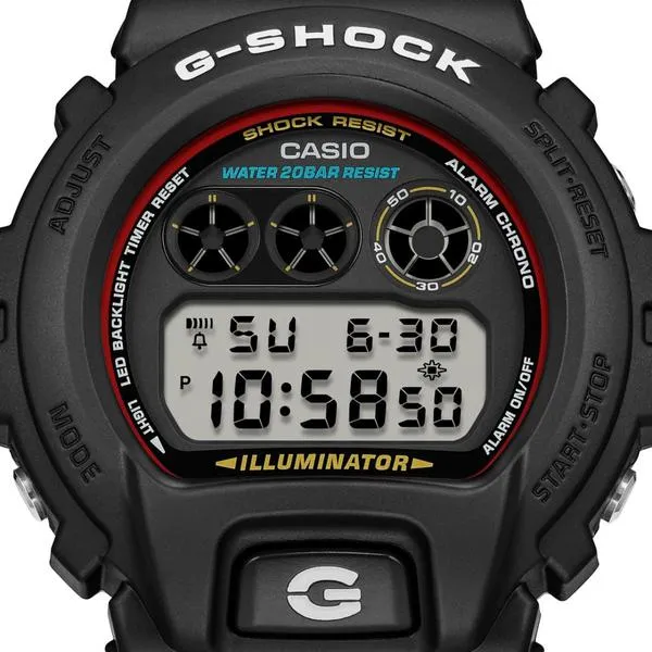 Casio G-Shock Digital Watch DW6900RL-1 Black - Red - Blue